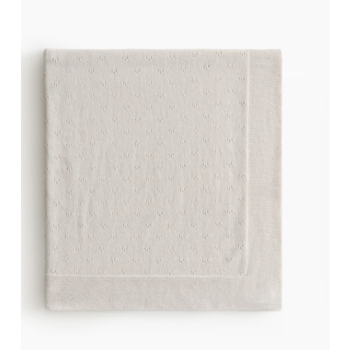 COTTON POINTELLE BABY BLANKET