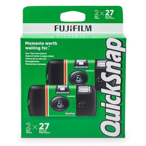 Fujifilm QuickSnap Flash 400 One-Time-Use Camera - 2 Pack