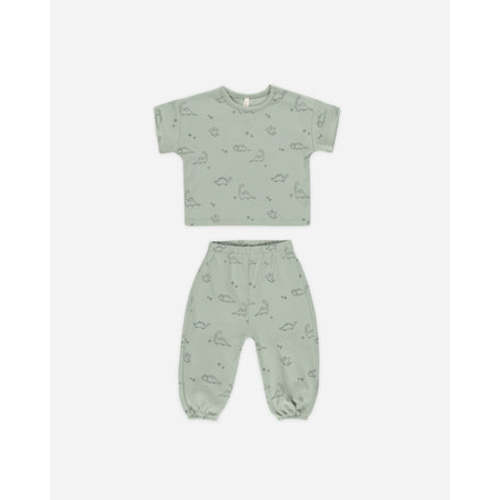 Jersey Tee + Pant Set || Dino