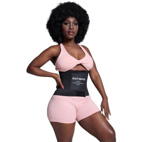 Hourglass Waist Trainer for Women – Adjustable Sweat Band for Stomach, Tummy Control & Workout Waist Trimmer