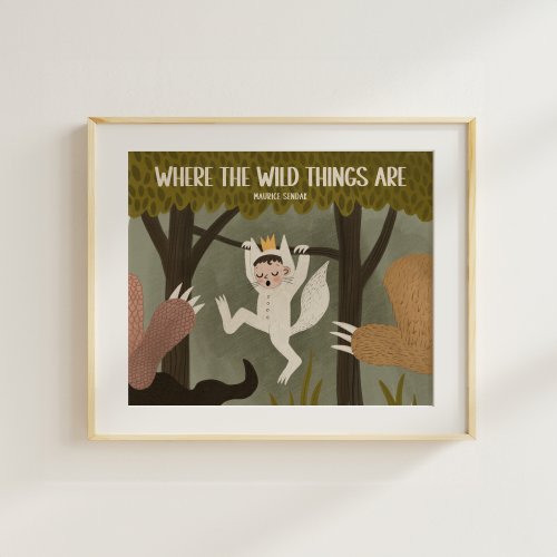 Where the Wild Things Are Print: Handmade Children's Nursery Decor