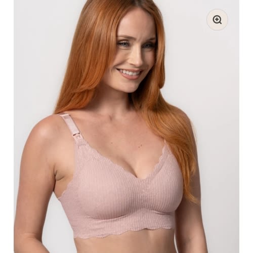 Dusty Rose Lace Nursing Bra