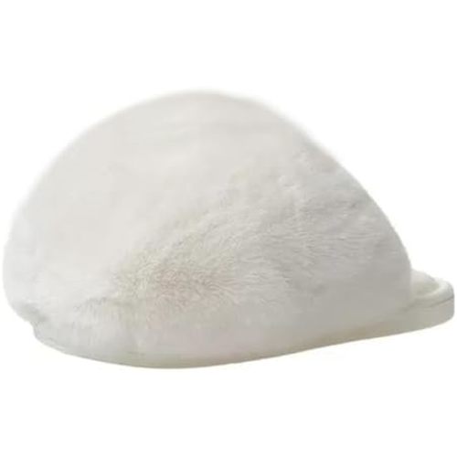 Women Cute House Slippers Fuzzy Warm Cozy Fluffy Winter Slipper Snow Ball Shape Indoor