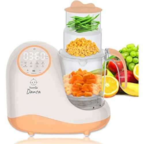 Baby Food Maker Chopper Grinder - Mills and Steamer 8 in 1 Processor for Toddlers - Steam, Blend, Chop, Disinfect, Clean, 20 Oz Tritan Stirring Cup, Touch Control Panel, Auto Shut-Off, 110V Only