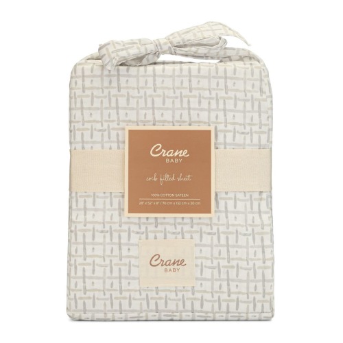 Cotton Sateen Fitted Crib Sheet