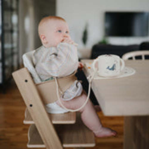 Adjustable Silicone Strap 2-Pack – Mushie, Natural/Shifting Sand