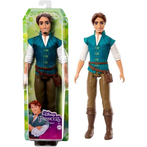 Mattel Disney Princess Toys, Flynn Rider Fashion Doll in Signature Outfit Inspired by the Disney Movie Tangled, Posable Character