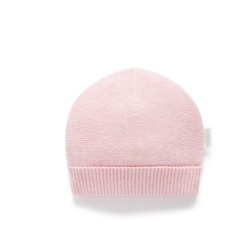 Pink Textured Beanie - Baby Accessories - Purebaby