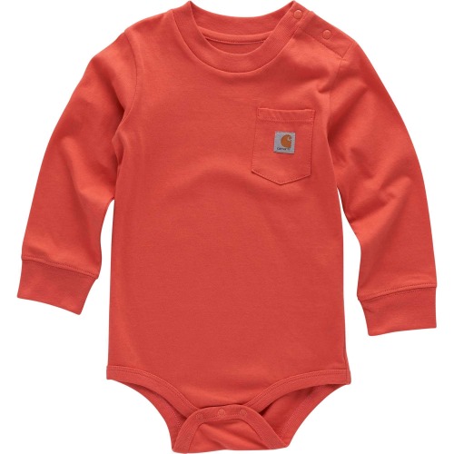 Boys' Long Sleeve Pocket Bodysuit (Baby)
