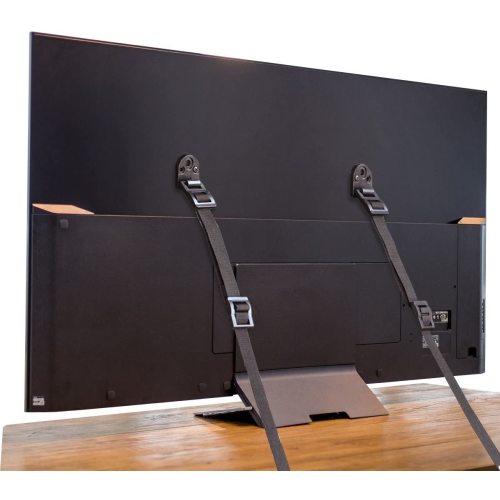 Cunina TV & Furniture Anti-Tip Safety Lock Anchor for Flat Screens, Black, 2 Pack