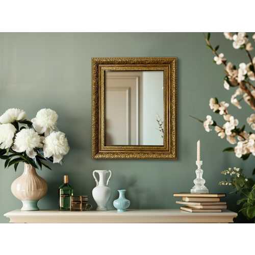 Retro vintage mirrors - Farmhouse decor, Victorian living room decor, Framed mirror for bathroom, Gold wall ornate mirrors for Gallery Set