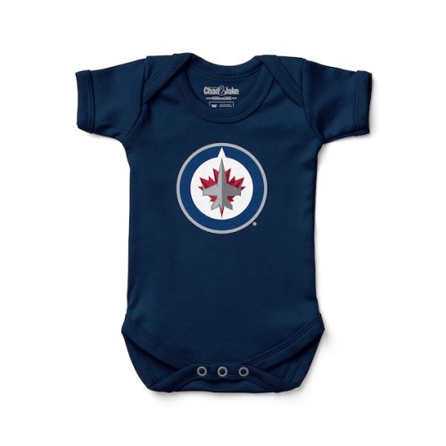 Newborn & Infant Winnipeg Jets Chad & Jake Navy Primary Logo Bodysuit