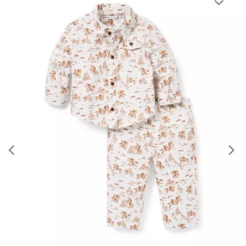 Baby Jet Ivory Western Toile Baby Western Toile Matching Set by Janie and Jack