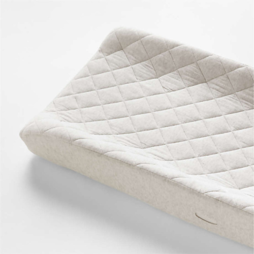Comfy Tee Whisper Solid Grey 100% Organic Cotton Jersey Baby Changing Pad Cover
