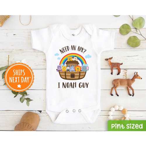 Need An Ark? I Noah Guy Onesie® -  Noah's Ark Onesie® - Noah's Ark Bodysuit - Funny Onesie®- Religious Onesie®