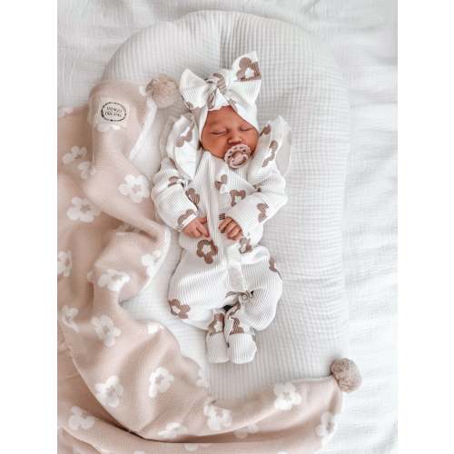 Lola Ruffle Romper - Coffee