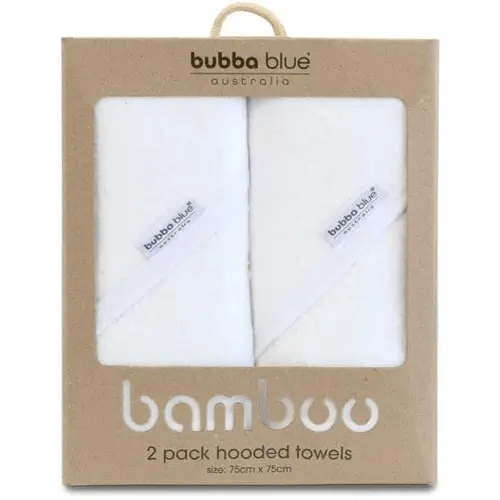 Bubba Blue 2 PK Bamboo Hooded Towels