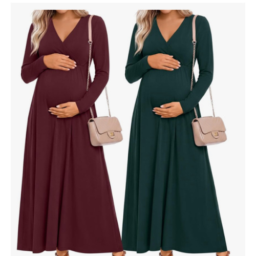 Neer 2 Pack Maternity Long Sleeve Maxi Dress