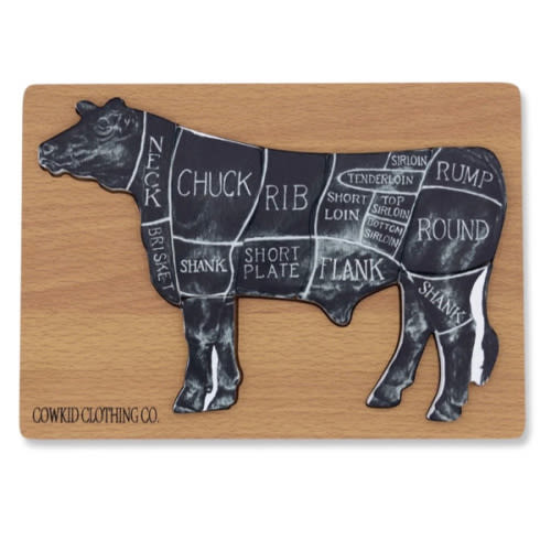 Beef Cuts Wooden Puzzle – Cowkid Clothing Company