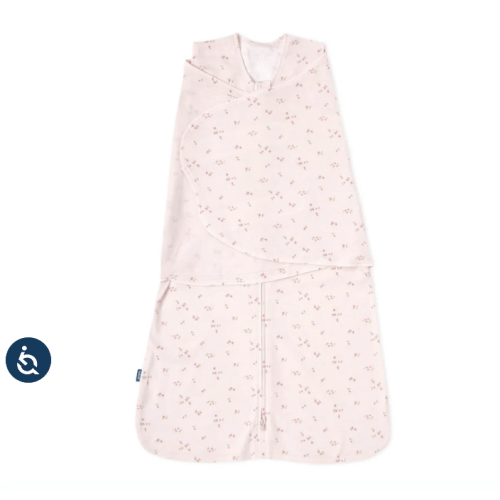 Pink Floral Cotton Swaddle Newborn | HALO