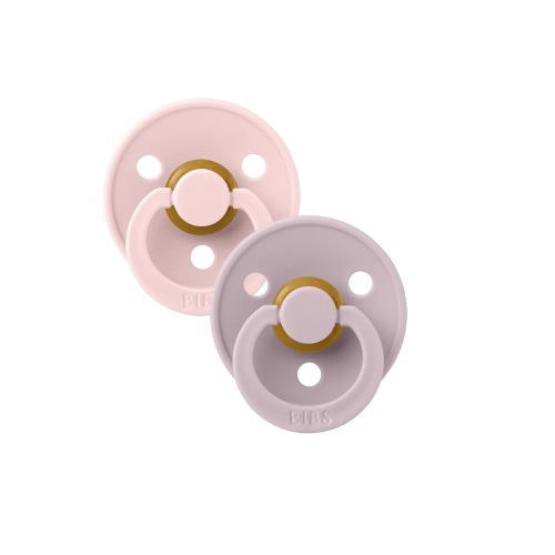 Bibs Colour 2 Pack Pacifier Set - Blossom/Dusky Lilac