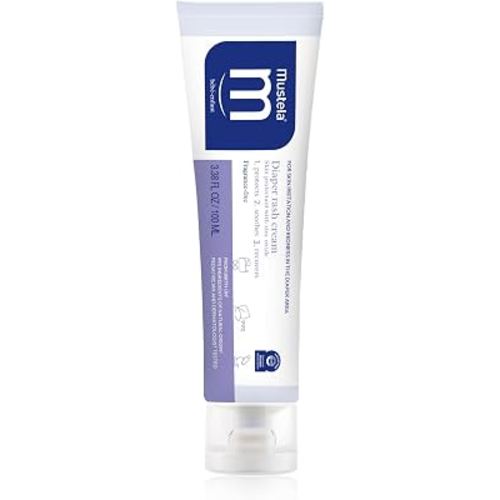 Mustela Baby Diaper Rash Cream 123 - Skin Protectant with Zinc Oxide - Fragrance Free & Paraben Free - with 98% Natural Ingredients - Various Packaging