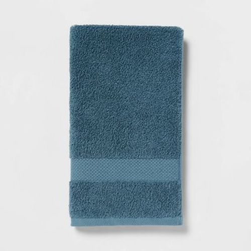 Performance Plus Hand Towel Turquoise - Threshold™: Cotton Terry, Fade-Resistant, OEKO-TEX Certified