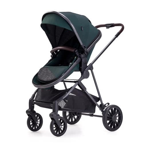 Infant Newborn Baby Stroller - 2 in 1 Convertible Stroller with Reversible Seat | Foldable Aluminum Alloy Pram Anti-Shock Toddler Pushchair Strollers for 0-36 Months Babies