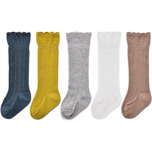 Knee High Socks Tube Ruffled Stockings Toddlers