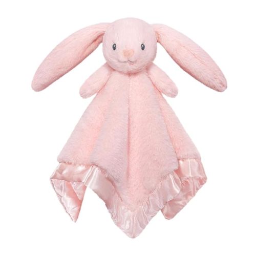 Lamb Baby Lovey Security Blanket for Boys Girls 13.5 Inch Brown | Soft Baby Lovey Fluffy Blanket with Satin Backing Unisex Snuggle Toy Stuffed Animal Shower Gift for Newborn Toddler Infant