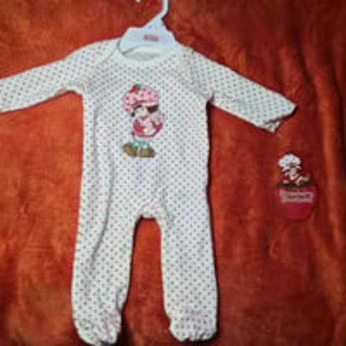 Newborn Strawberry Shortcake Polka Dot Sleeper - New