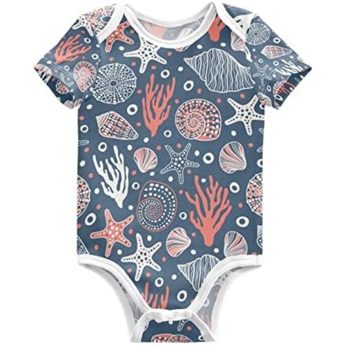 vvfelixl Baby Girl Short Sleeve Bodysuits,Horse Pony Zebra Donkey Baby Onepiece Outfits for 0-3 Months