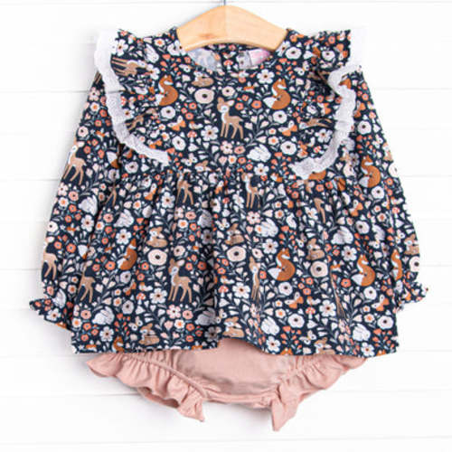 Woodland Wonders Diaper Set, Blue – Stitchy Fish