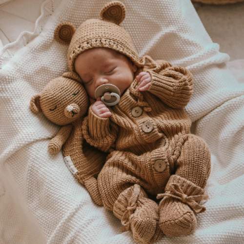 Knitted Romper - Coco | 3 Little Crowns