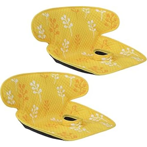 INFANZIA Dry Seat, Car Seat Protector Waterproof Carseat Liner Potty Training Toddlers, Baby and Infants, Piddle Pad for Carseats Strollers (Yellow, 2 Packs)