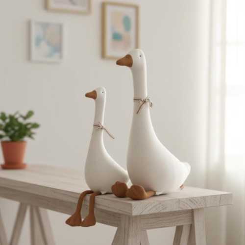 Nordic Goose Plush Doll – Cute Cartoon Goose Toy, Baby Sleep Doll, Soft Stuffed Animal, Home Decoration, Kids Birthday Gift