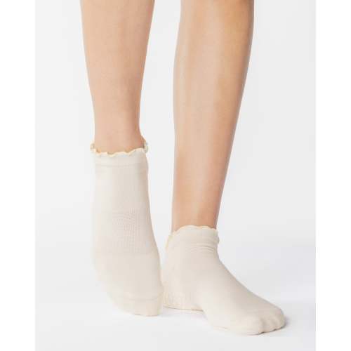 Ruffle Full Foot Grip Sock