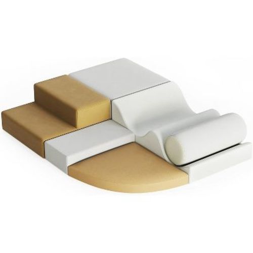 6-Piece Soft Climb & Crawl Activity Playset, Foam Toddler Climbing Toys Indoor Gym Soft Play Equipment for Kids 1-5