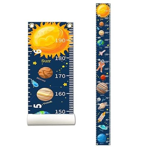 Outer Space Growth Chart for Kids Planets