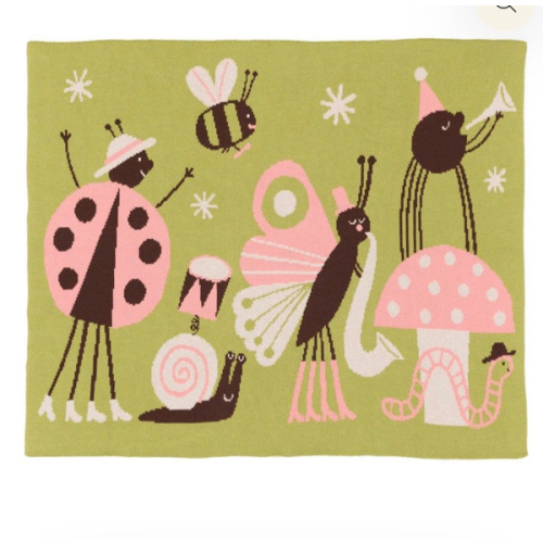 Bug Band Baby & Kids Blanket – Playful Biquette Knit – My American Goods