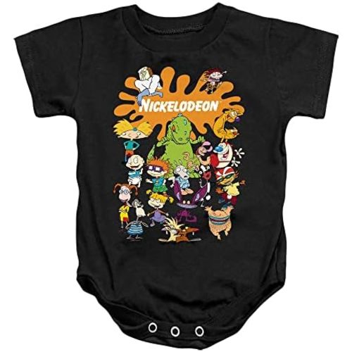 Nickelodeon Brand Nick Splat Group Infant Baby Boys & Girls Onesie Snapsuit