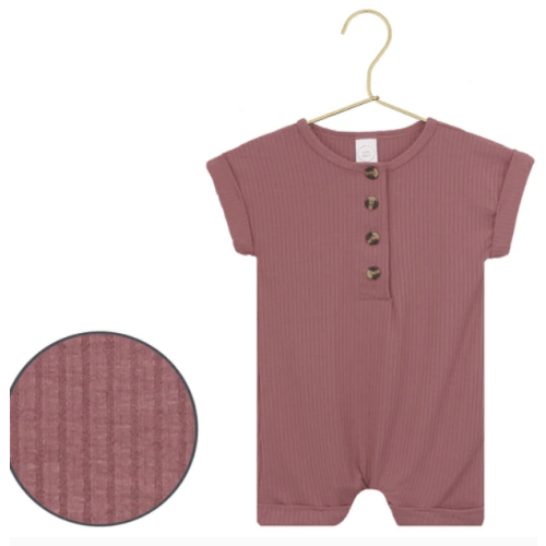 Marjorie Ribbed Romper 3-6M