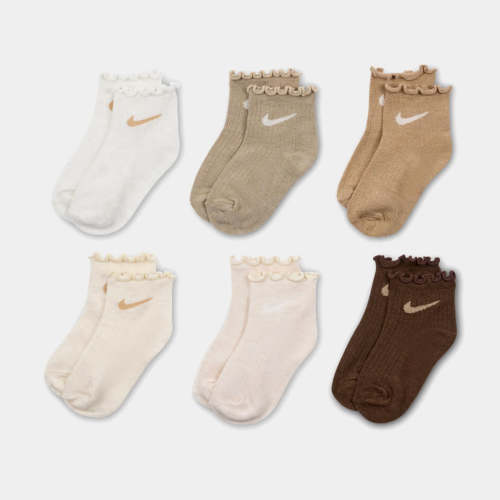 Lettuce Welt 6 Pack Ankle Infant Toddler Socks (Sail)