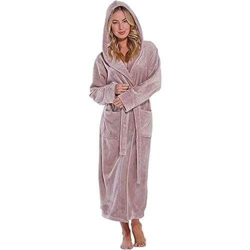 Turquaz Oversize Premium Luxury Ultra Soft Warm Robes for Women Plush Fleece Bathrobe for Women with and Spacious Pockets
