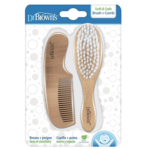 Dr. Brown's Soft and Safe Baby Brush + Comb
