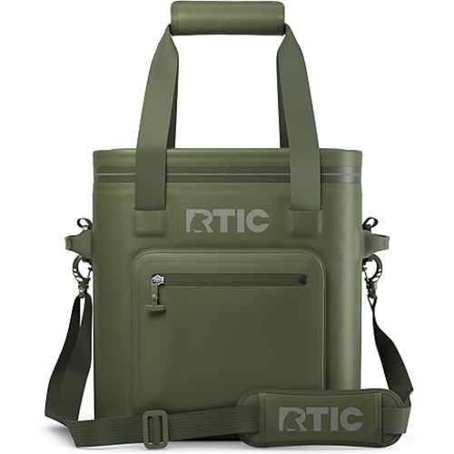 RTIC Ultra-Tough Soft Cooler Pro, Insulated, Waterproof, Leak Proof, Portable Floating Bag for Beverage, Drink, Lunch, Outdoor, Beach, Car, Camping, Picnic, Fishing, Boat
