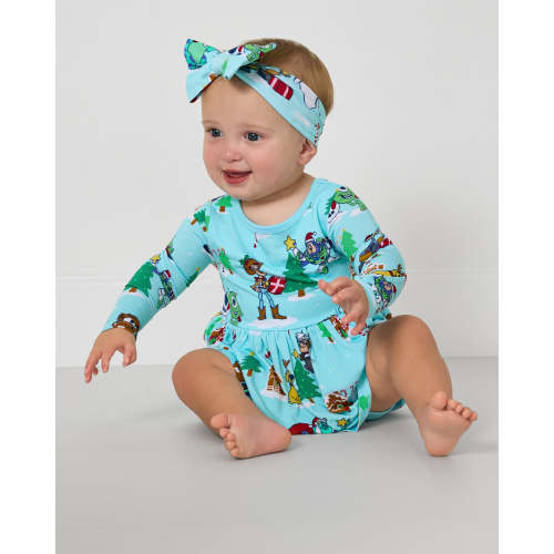 Christmas Village Skater Dress with Bodysuit | Little Sleepies
