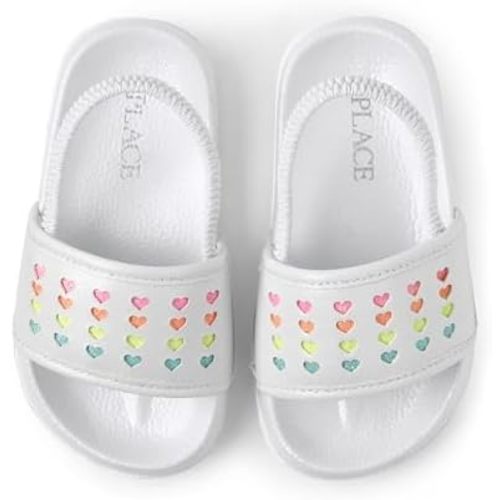 The Children's Place girls And Toddler Everyday Slide Sandals With Backstrap
