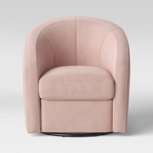 Babyletto Madison Swivel Glider, Color: Blush Pink Velvet