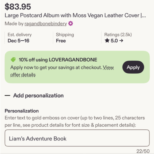 Large Postcard Album with